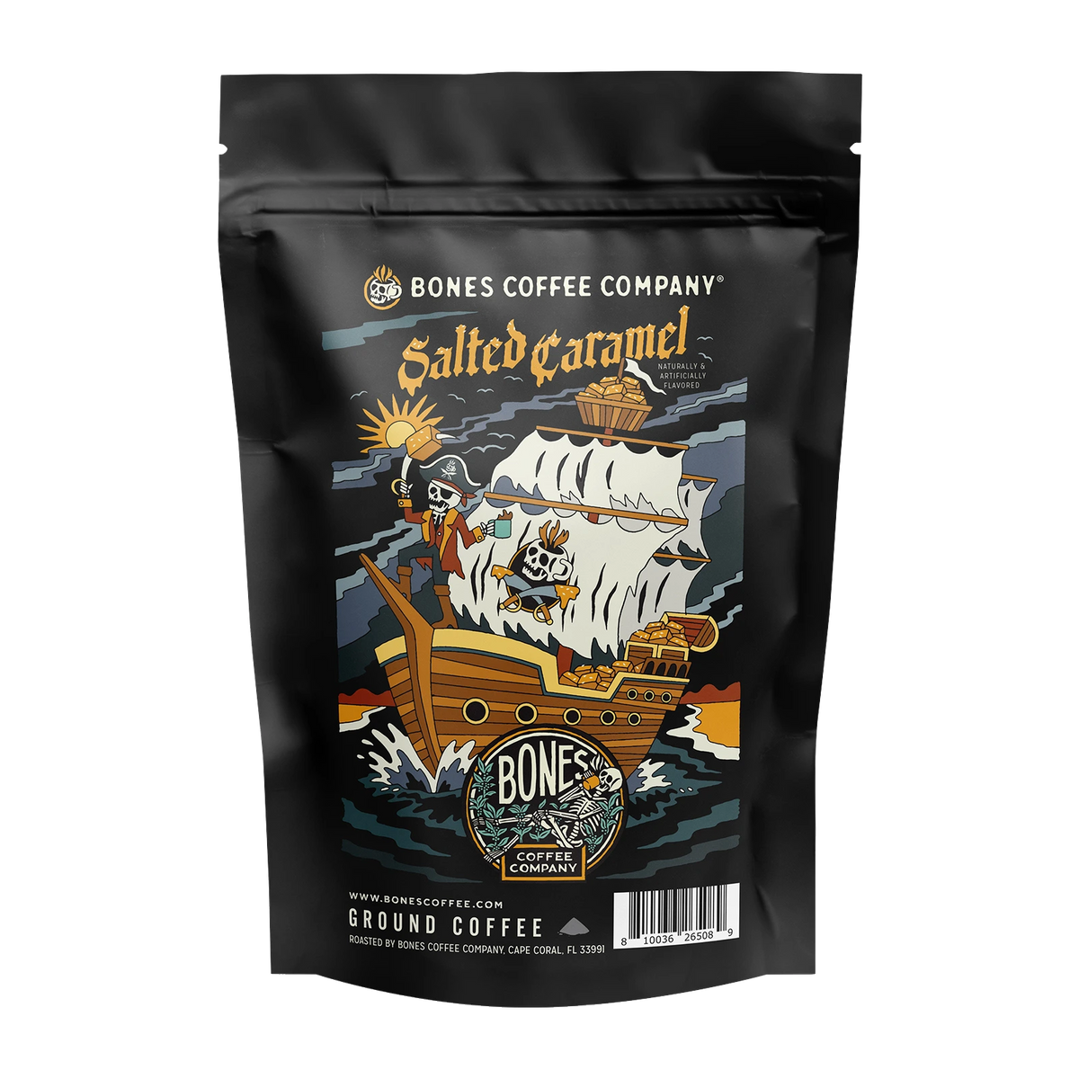 Bones Beans Salted Caramel 114 g Ground Coffee