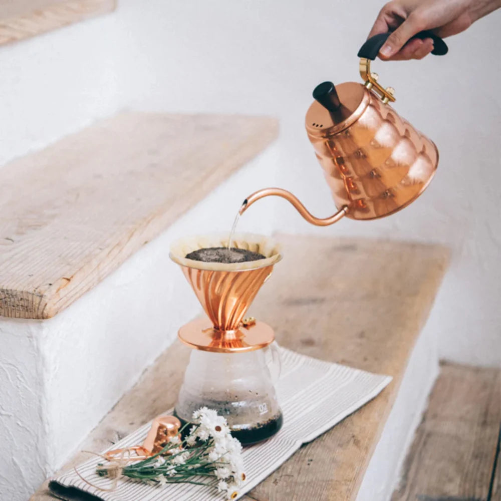 Hario Dripper V60-02 Copper With Nickel Plating Inside