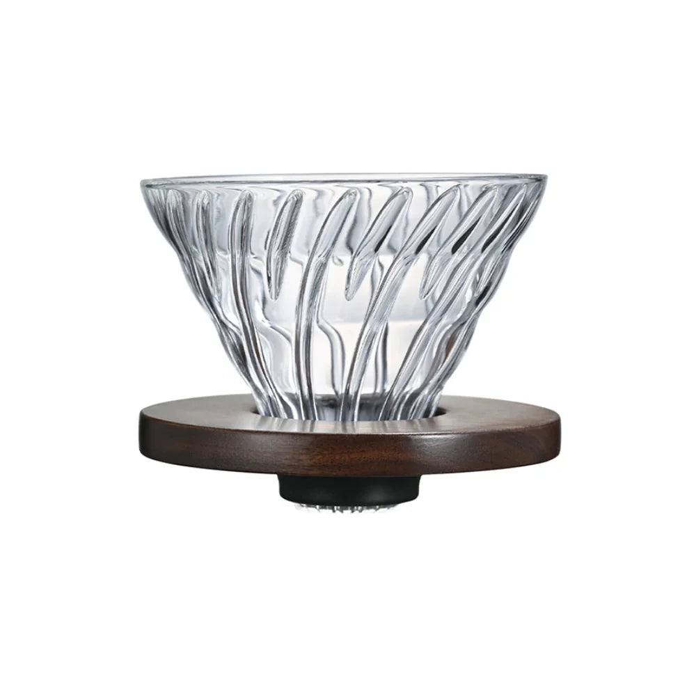 Hario Dripper V60 Glass Walnut