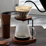 Hario Dripper V60 Glass Walnut
