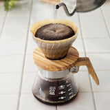 Hario Dripper V60 02 Glass and Olive Wood