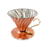 Hario Dripper V60-02 Copper With Nickel Plating Inside