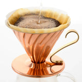 Hario Dripper V60-02 Copper With Nickel Plating Inside