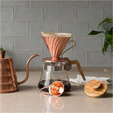 Hario Dripper V60-02 Copper With Nickel Plating Inside