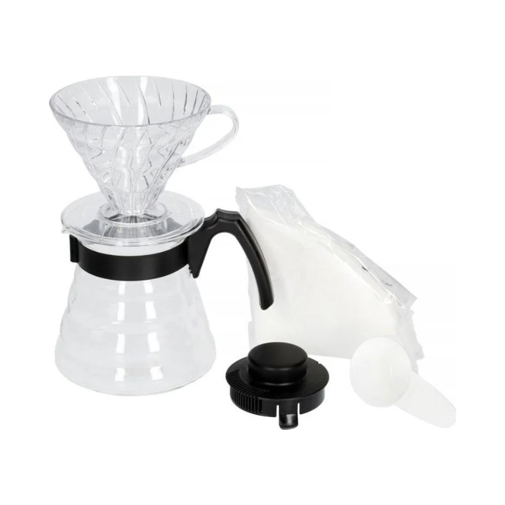 Hario Dripper and Server V60 Coffee Set 02 Size