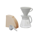 Hario Dripper V60 Ceramic 02 Set White